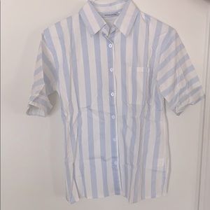 Summer Striped Button-Down Shirt ☀️